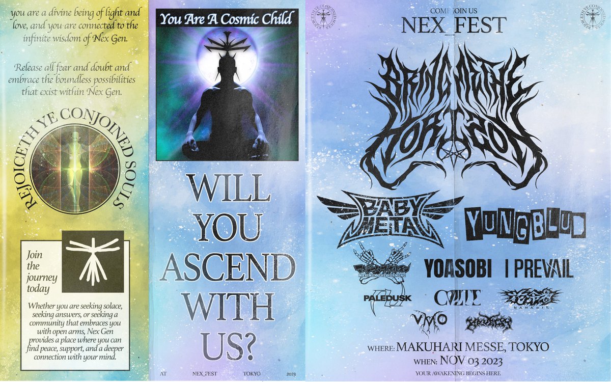 nex_fest_japan's tweet photo. BRING ME THE HORIZON / ブリング・ミー・ザ・ホライズンがキュレートする新フェス「NEX_FEST / ネックスフェスト」の開催が決定！
出演ラインナップからアートワークまでもバンドがディレクションした唯一無二のフェスがここに誕生！

#BMTHNEXFEST @bmthofficial 
https://t.co/j9PSllrJNU https://t.co/FEylqD0Vw4