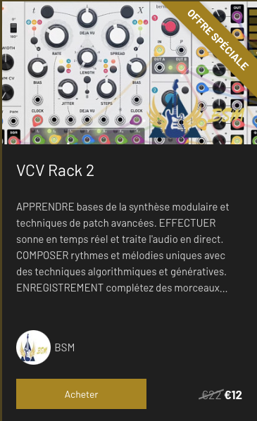 bsmtutomao's tweet photo. Le tutoriel VCV Rack 2
https://t.co/9SyMFGprhg
#vcvrack2 #modulaire #guitar #guitare #bsm #bijoustudiomusic #tutomao #tutorielmao #music https://t.co/7o62DBEfkq