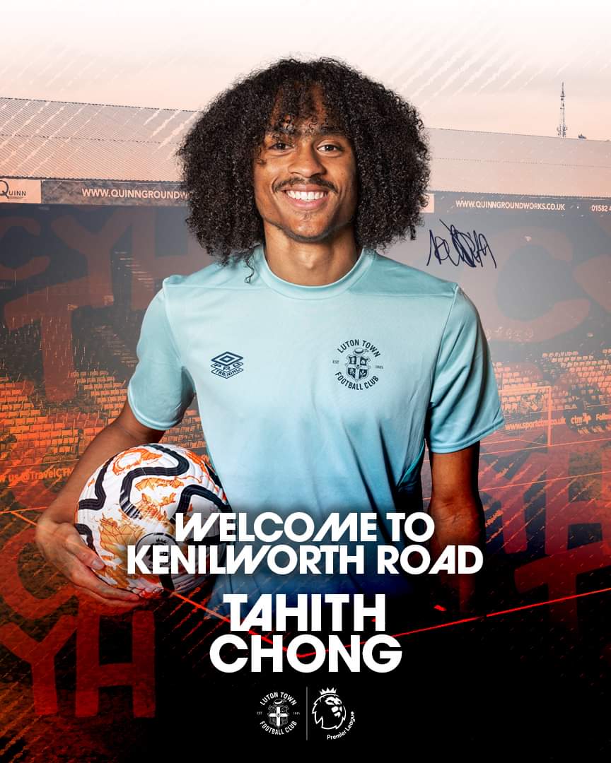 SSE_LTFC's tweet photo. WELCOME TO LUTON TOWN TAHITH CHONG!
Let's make some history together yeah?
#RecordSigning #LutonTown #COYH https://t.co/2N10amkJDj