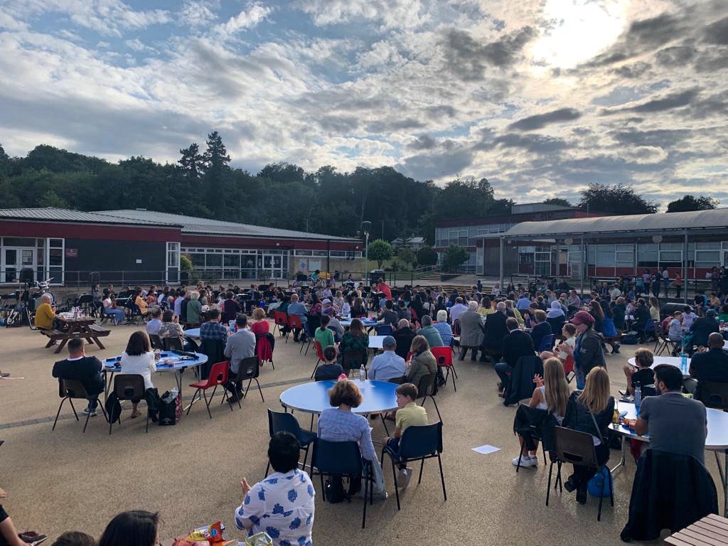 What a fantastic Summer Picnic Concert the weather remained good for us and it was the first in the plaza!