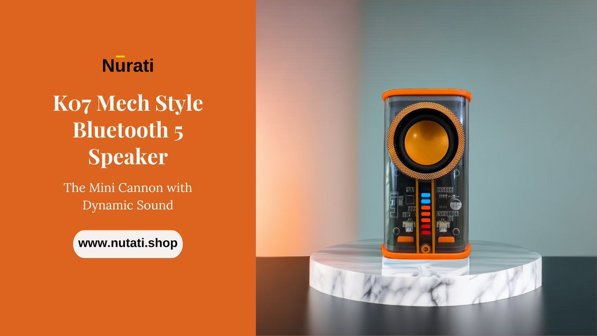 HAPPYAUDIO1's tweet photo. Nurati K07 is not just a speaker, it’s a mini cannon of sound and light that will make your room a party zone. It syncs with the music rhythm and creates a stunning light show that matches your vibe. Let's boom boom boom! 
https://t.co/Igvc9cACWe
#nurati #speaker #party #music https://t.co/vNPUp2EGc2