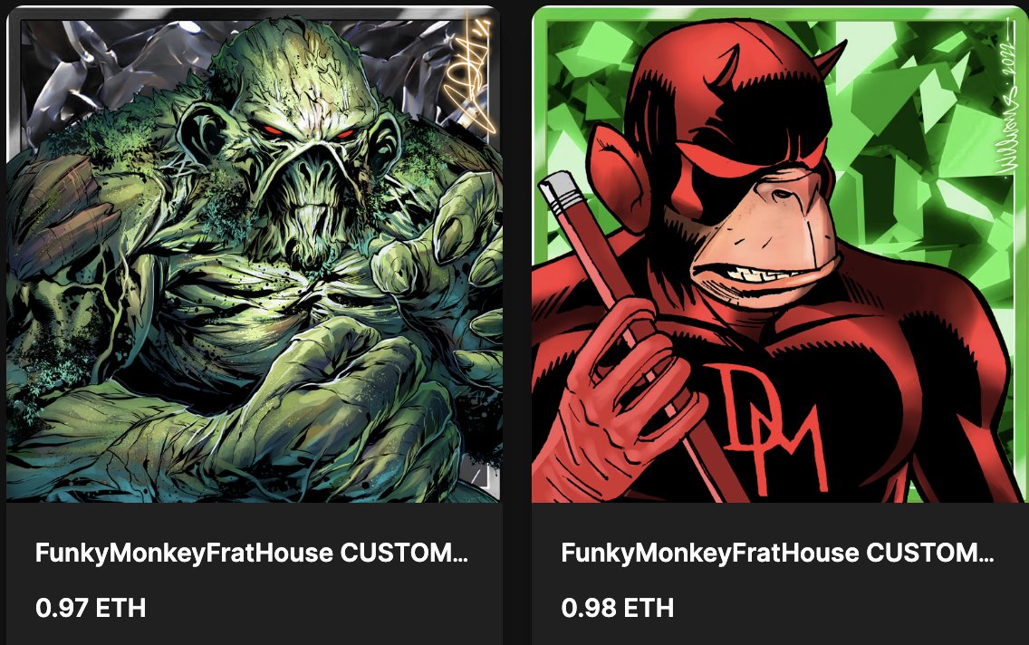World_of_Pangea's tweet photo. Pick 2 of the 6 #FMGenesisCustom floor monkeys to go into battle with...
Which do you take & why?
Scrawnic
G'roolla
Swamp Monke
Matt Monkdock/DareMonkey
Weldon Fist
Red Shirted Ensign Top'm'hat?
1/1 commissioned pieces
#FMGC are the top #utility collection in the #FMFH
๐๐ช๐ซ https://t.co/cO68Eci7e5