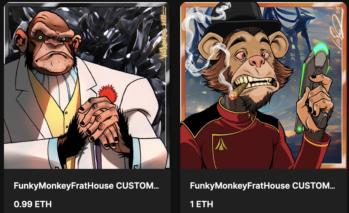 World_of_Pangea's tweet photo. Pick 2 of the 6 #FMGenesisCustom floor monkeys to go into battle with...
Which do you take & why?
Scrawnic
G'roolla
Swamp Monke
Matt Monkdock/DareMonkey
Weldon Fist
Red Shirted Ensign Top'm'hat?
1/1 commissioned pieces
#FMGC are the top #utility collection in the #FMFH
๐๐ช๐ซ https://t.co/cO68Eci7e5