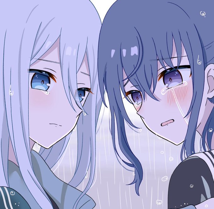 「blue hair sad」 illustration images(Latest)