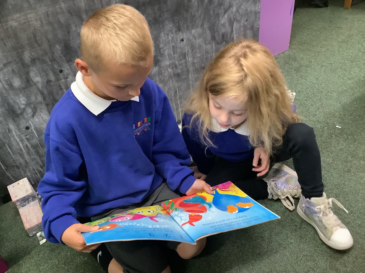 Year 3 and Reception ‘Reading Buddies’. Look how engaged they are! Well done to you all and Thank You, Year 3 😀📕