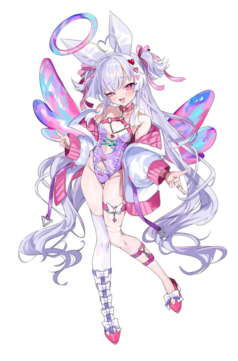 「#作品をみてくださいあわよくばフォローしてください祭 今描いている天使バニーシリ」|あんのあーの🐰のイラスト