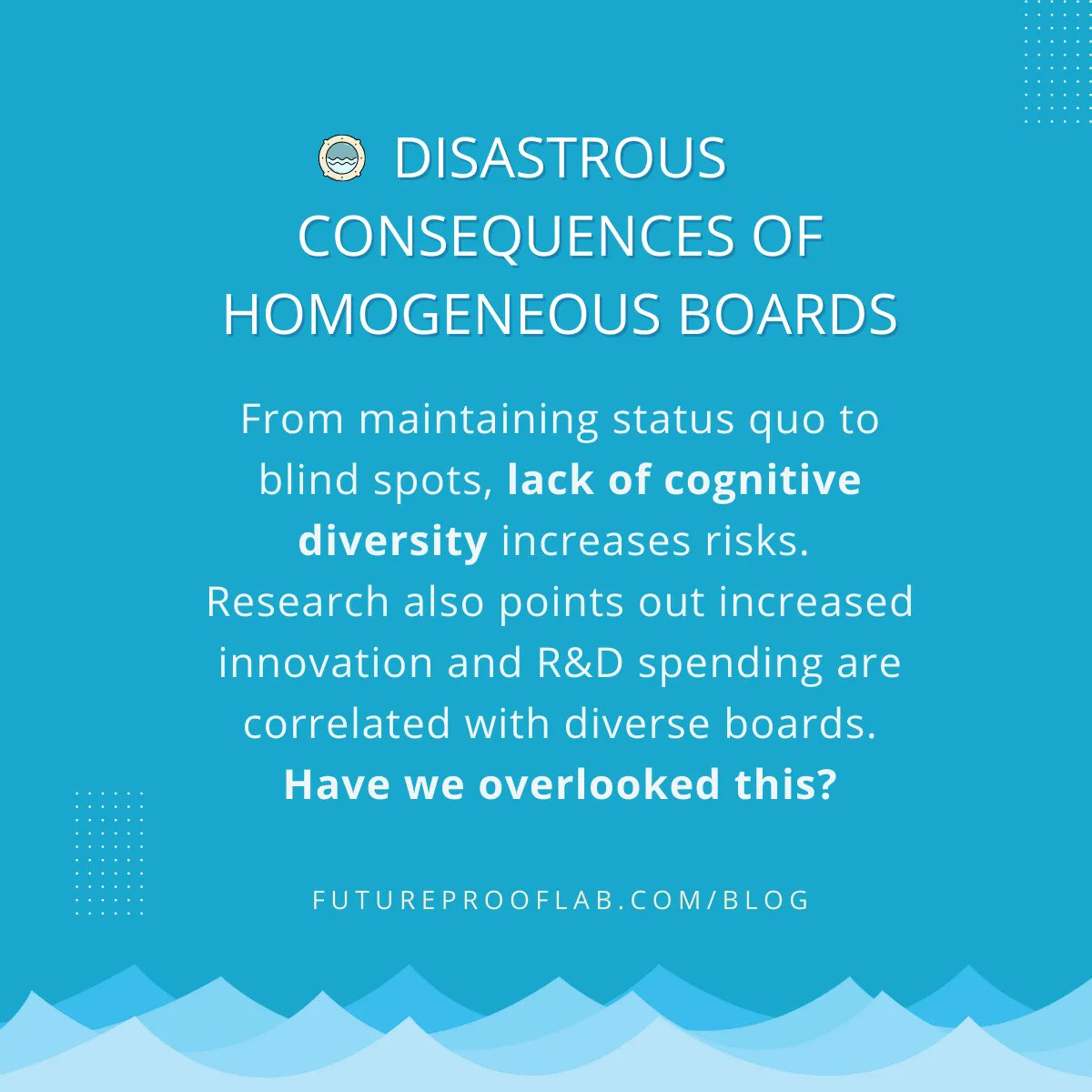 dianawudavid's tweet photo. Addressing the #risks and #opportunities presented by #BoardDiversity. Insights drawn from the #Titan Submersible incident.
#CorporateGovernance
#TitanTragedy
Read our blog: https://t.co/FHeEKNWbco
#Blog
#FutureOfWork
#DianaWuDavid
#FutureProofLab.com https://t.co/vPLrCfNHlV