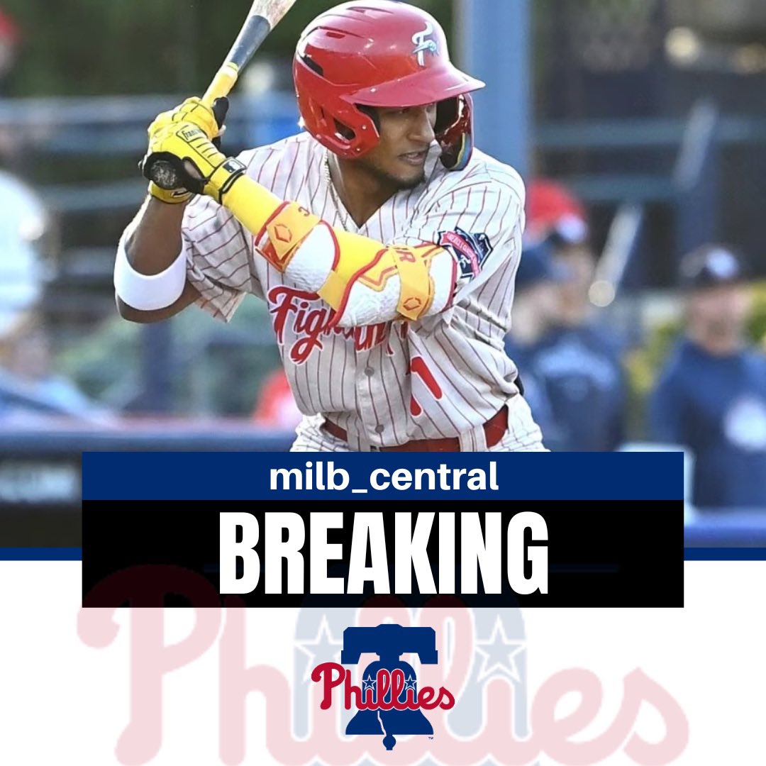 RT @milb_central: The Philadelphia Phillies are calling up Johan Rojas to the majors. https://t.co/BnIbL5C5BK