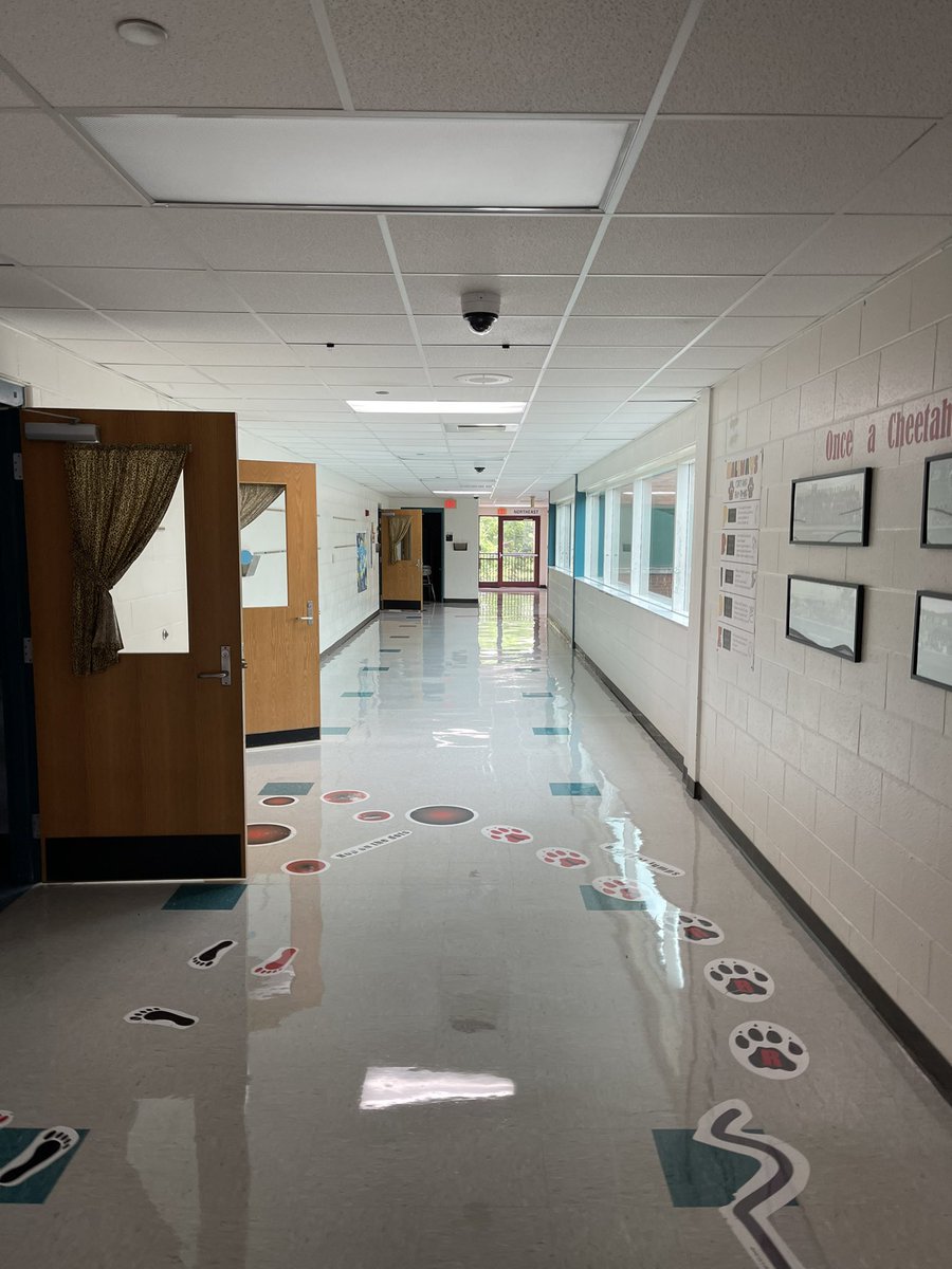 Now that is a beautifully waxed floor!! Shout out to our custodial team led by, <a href="/mcnabb_joann/">Joann Mcnabb</a> ! Check out the outstanding work they are doing this summer to get our building back in tip top shape!!  #cheetahpride
#WeAreLakota