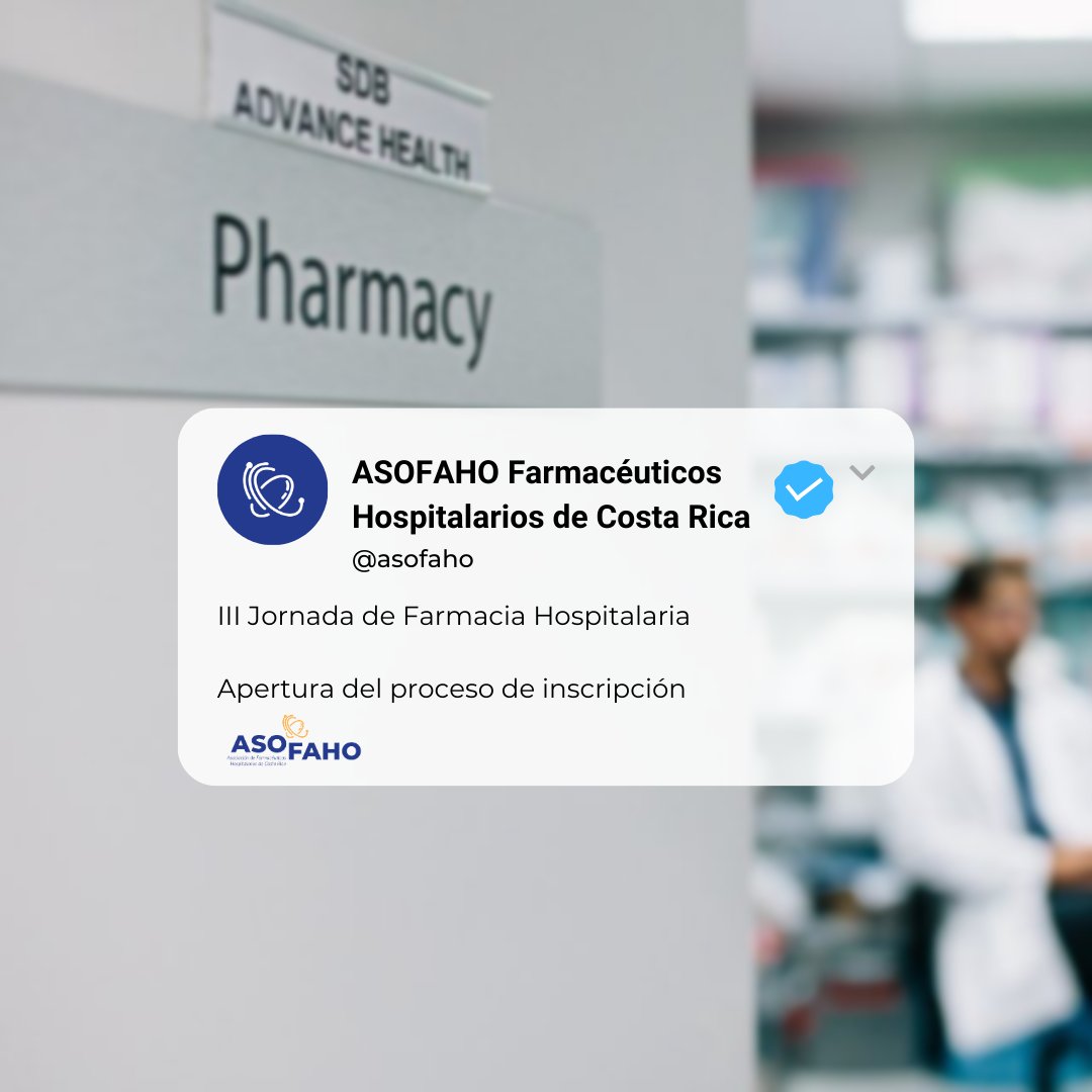ASOFAHO Farmacéuticos Hospitalarios de Costa Rica tweet media
