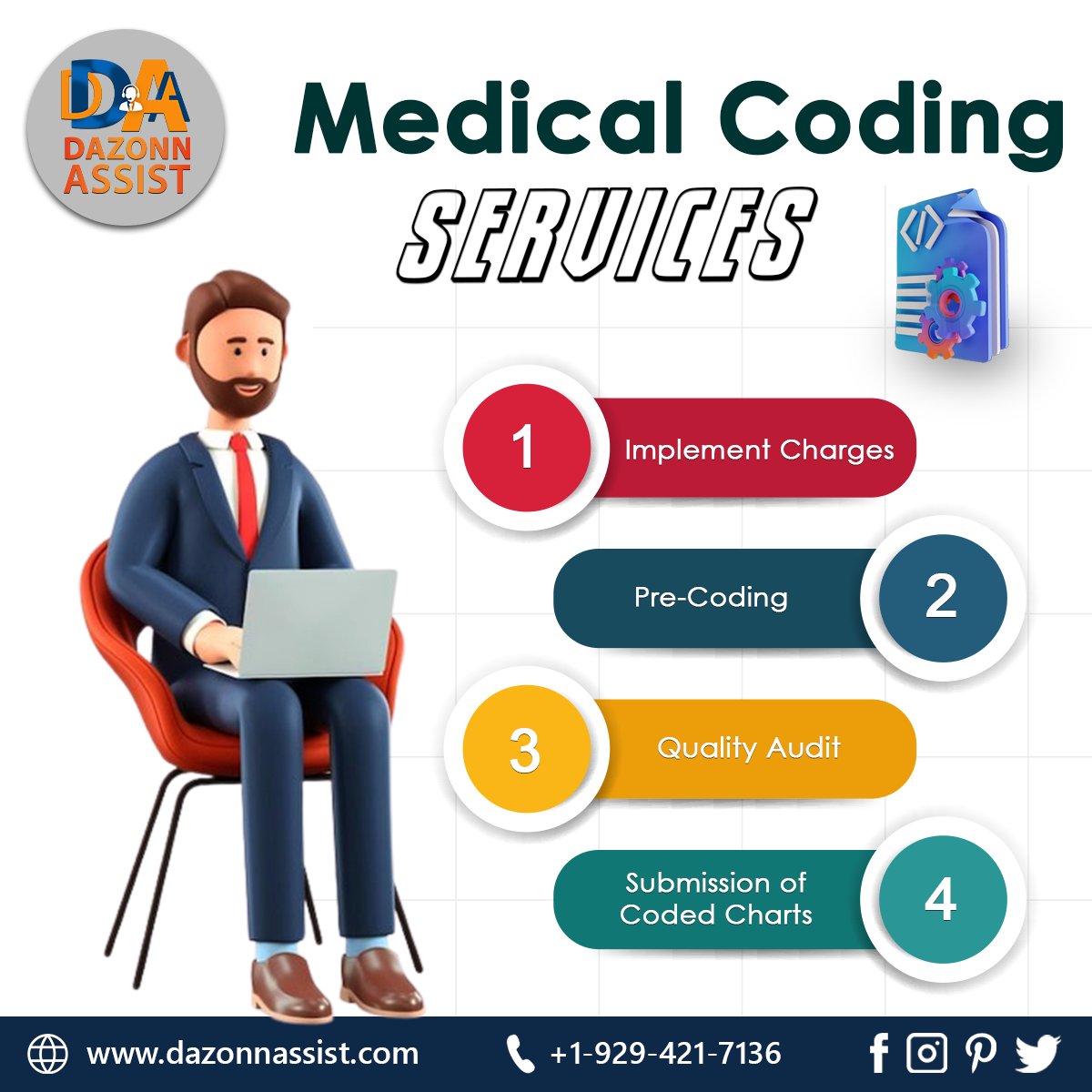 dazonn_assist's tweet image. Seeking professional #medical coding services? Look no further! Our team specializes in accurate and efficient coding for #healthcare providers. ๐ท๐ป๐
#MedicalCodingServices 
#Health
๐๐๐ญ ๐๐ง ๐๐จ๐ฎ๐๐ก ๐๐ข๐ญ๐ก ๐๐ฌ ๐๐ญ:๐
๐ฒ +1-888-216-7282
๐ dazonnassist.com