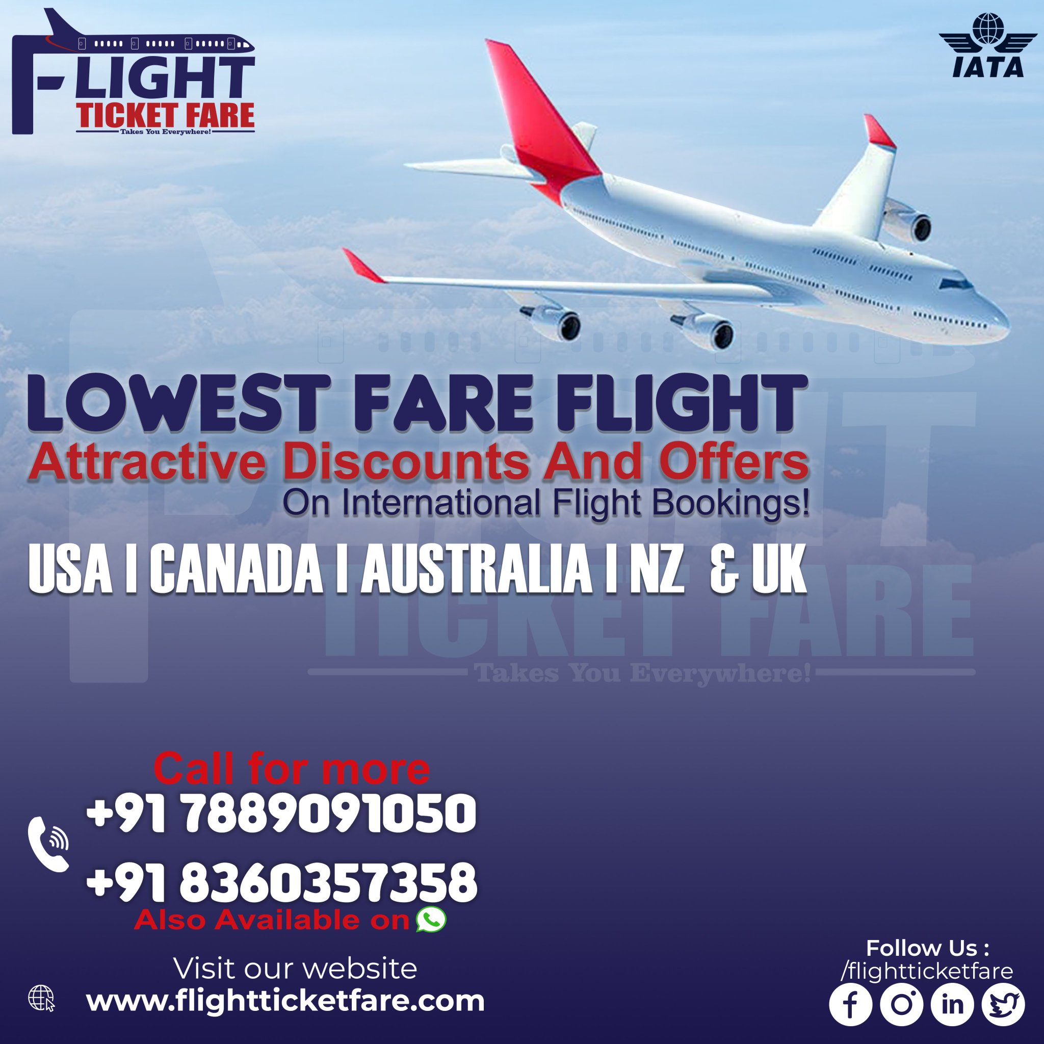 flightticketfare on Twitter " Lowest Fare Flight Attractive Discounts
