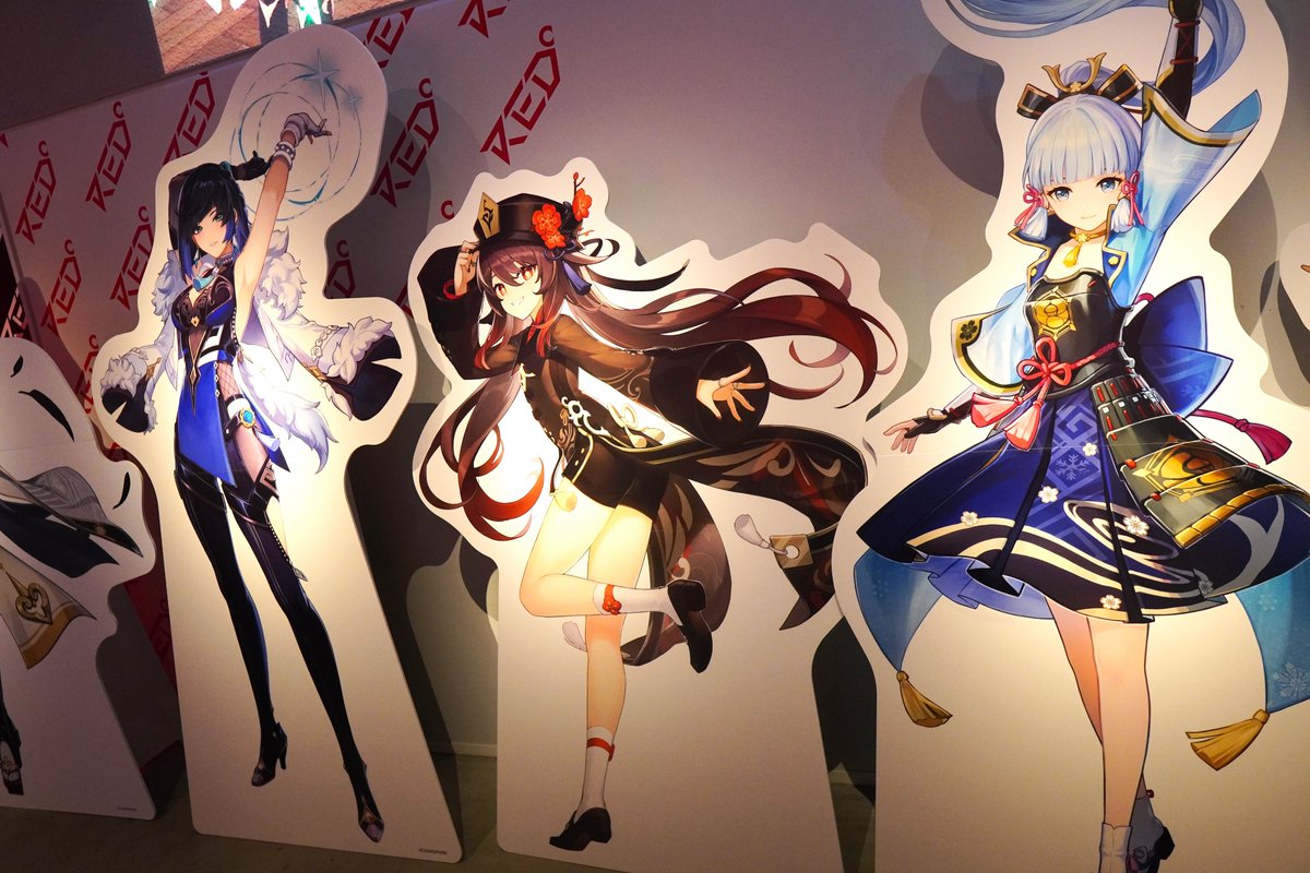 🔊【原神】七聖召喚大会 × RED° ＼ 原神キャラクター15体の等身大