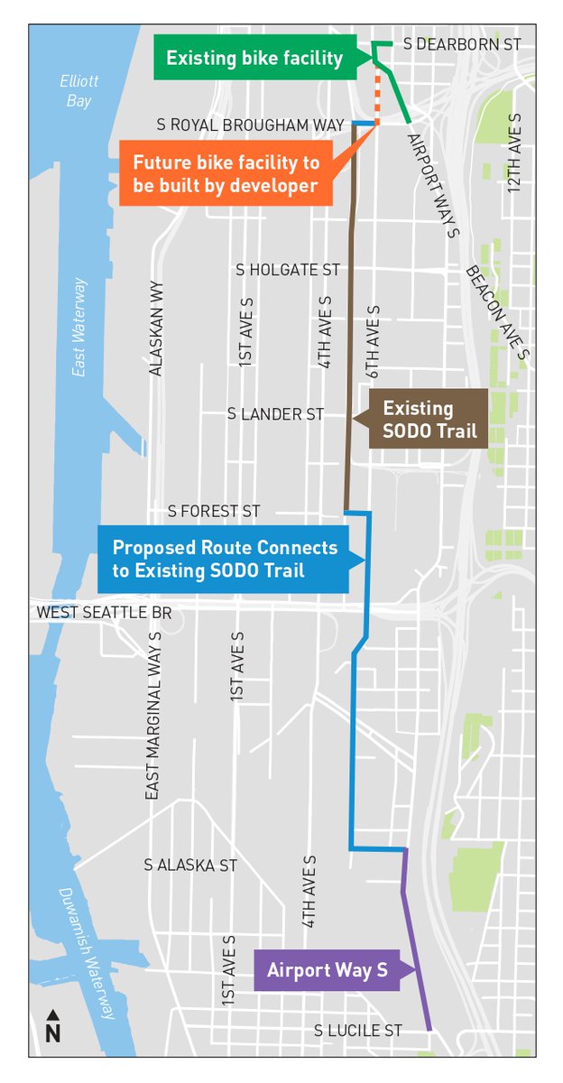 bobco85's tweet photo. 1/13 This thread refers to the @seattledot presentation on the 60% designs for the Georgetown to Downtown Safety project & my understanding/interpretations.
For more info, see the project page: https://t.co/w8YQDHDs1J
#SEAbikes @seabikeblog @typewriteralley @SNGreenways https://t.co/imAz3W32hL