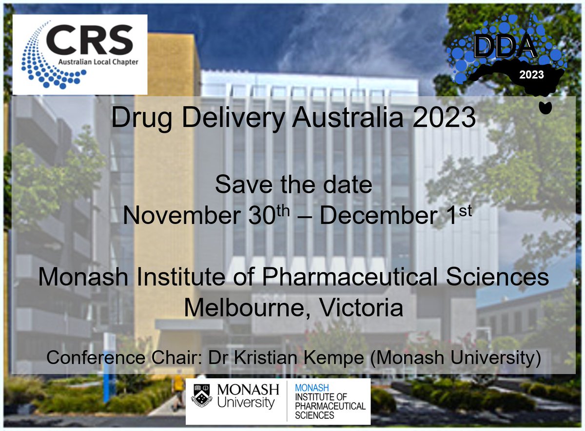 #DDA2023 announcement! See you all at @MIPS_Australia for our exciting annual meeting in November. More details to come... @CRSScience