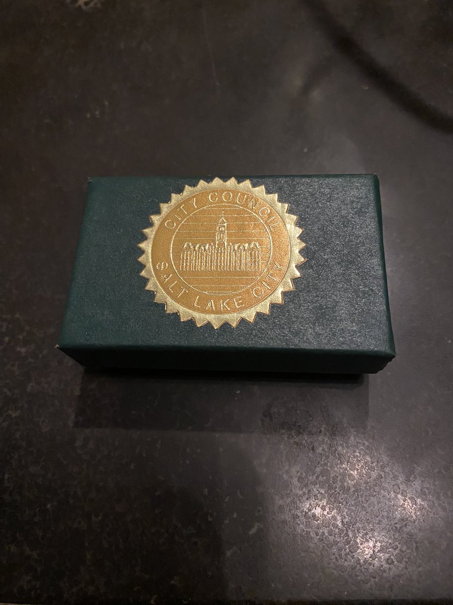 Good night Salt Lake City. Thank you for this honor. <a href="/slcCouncil/">Salt Lake City Council</a> ❤️