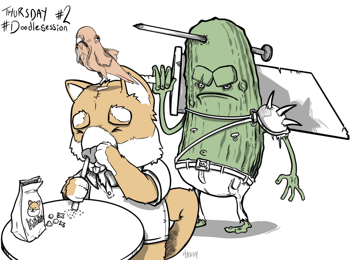 TheHaddy's tweet photo. And that’s a wrap… #doodlesession 2 dun
Thanks to everyone who commented a prompt. Sorry if I didn’t do yours, please keep submitting tho! And pay attention to what types of prompts I like to draw for higher chances next week. Appreciate you all- #thanksforplaying https://t.co/gC8KqMmpMa