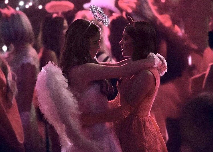 wattstowrite's tweet image. Josie Saltzman and Penelope Park in Belgium attending their first ever Halloween Ball.