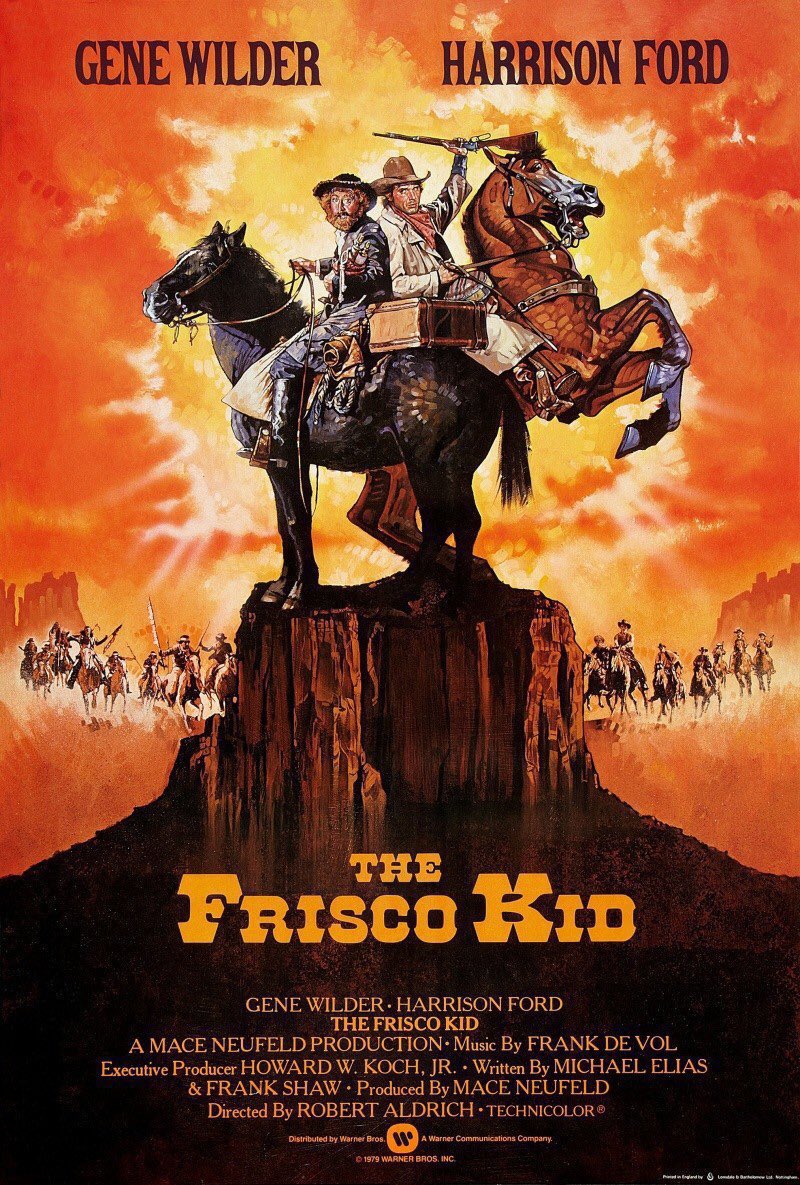 FilmNewsNos's tweet photo. 🎬MOVIE HISTORY: 44 years ago today, July 13, 1979, the movie ‘The Frisco Kid’ opened in theaters!

#GeneWilder #HarrisonFord #RamonBieri #ValBisoglio #GeorgeRalphDiCenzo #LeoFuchs #PennyPeyser #WilliamSmith #ShayDuffin #ClydeKusatsu #JoeKapp #VincentSchiavelli #IanWolfe https://t.co/CANQORbtBy
