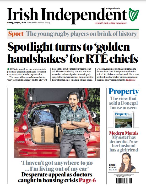 Independent.ie on Twitter "Here is the front page of today's Irish