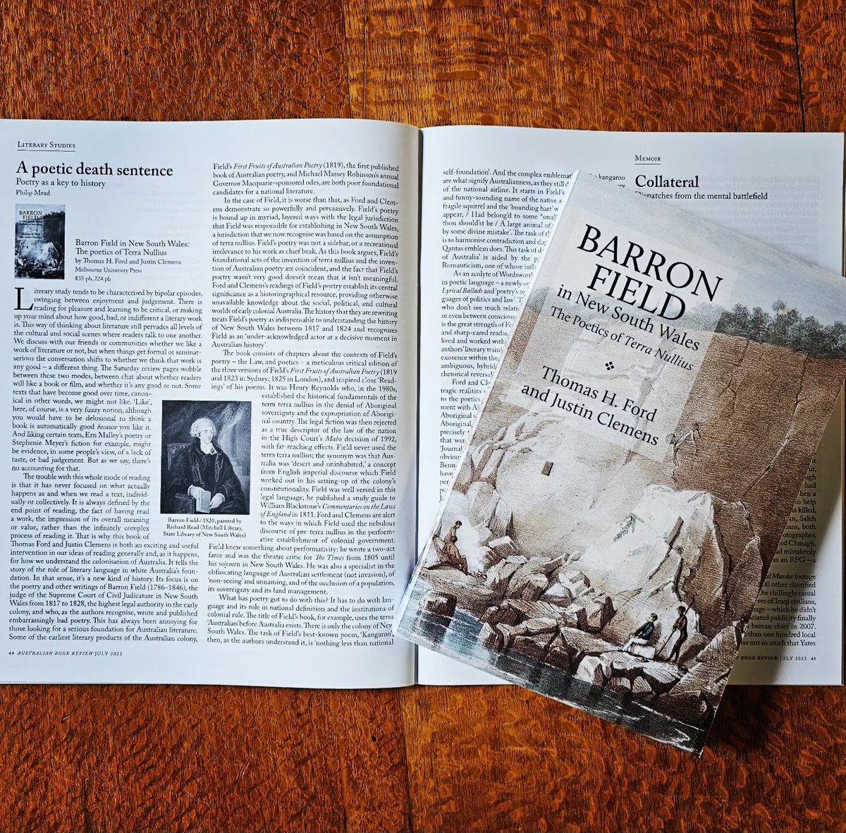 ‘An exciting and useful intervention in our ideas of reading generally and for how we understand the colonisation of Australia.’

Read the full review of BARRON FIELD IN NEW SOUTH WALES published in the Australian Book Review (@AustBookReview): https://t.co/luDxa5TtBO https://t.co/PPIcQ0WngP