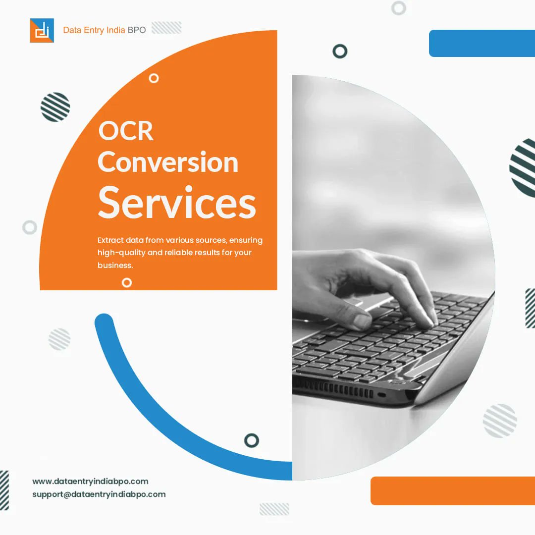 DataEntryBPO's tweet image. Maximize efficiency with our OCR Conversion services. Convert your paper documents into accessible and editable digital files.

Read more: dataentryindiabpo.com/outsourcing-oc…

Email us: support@dataentryindiabpo.com

#ocrconversion #icrconversion #outsourcing #BPOservices #business