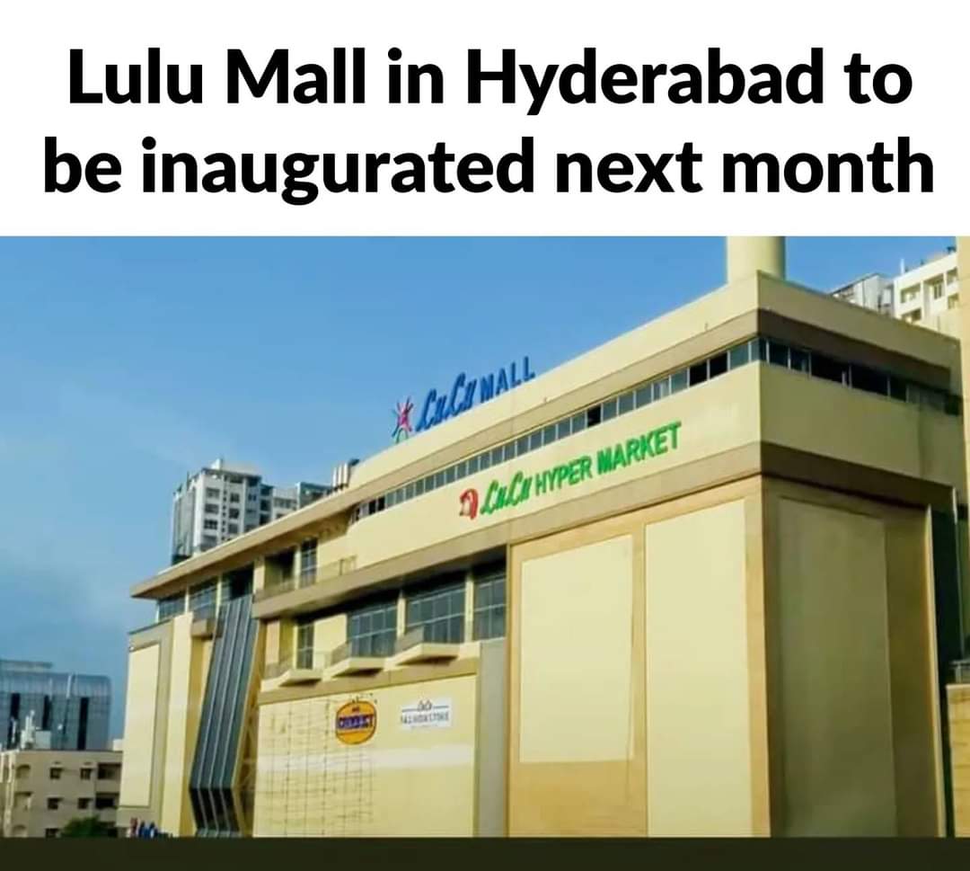 #luluhypermarkets india 
Manjeera mall in kphb colony Kukatpally Hyderabad is now LULU mall,opening in August/Sept. good shopping place coming up 🔥🔥