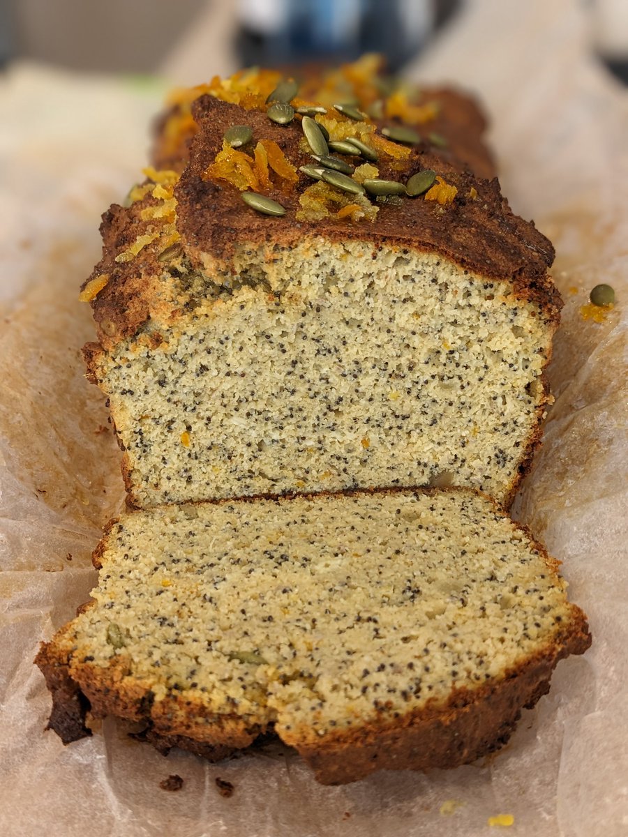 Baked an orange and poppy seed bread today. Tastes great and the house smells amazing. Keto friendly, only 8g carbs for 2 slices.