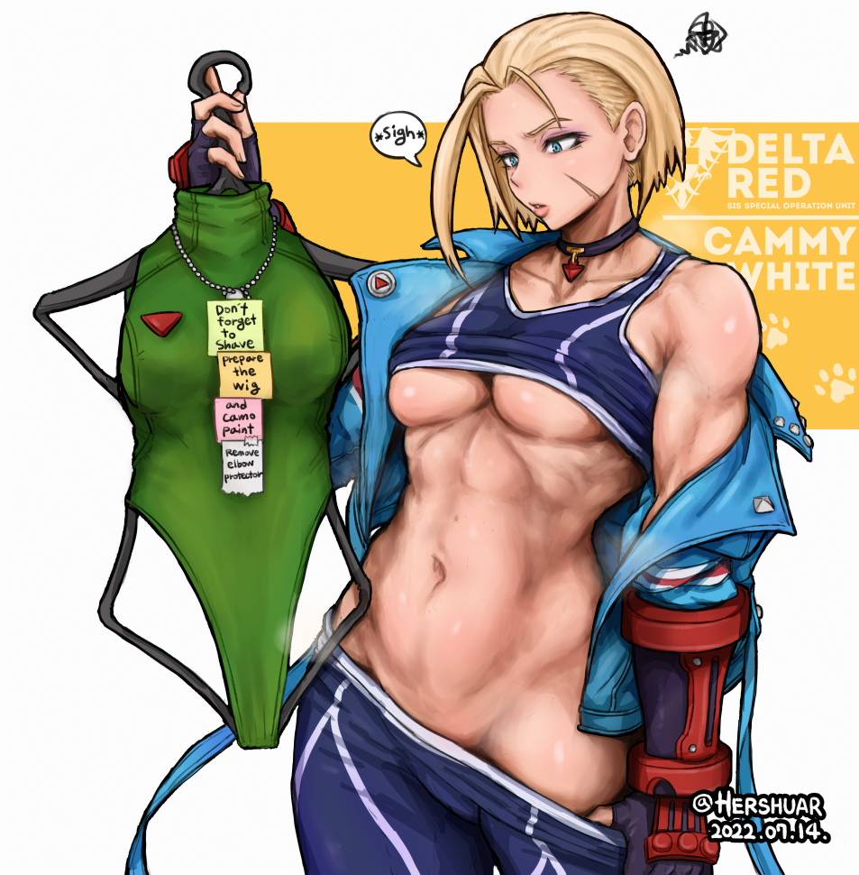 hershuar's tweet photo. Too much hassle for changing outfit😾
#StreetFighter6 #SF6 #fanart #Cammy #CammyWhite https://t.co/Qu9hlEJIiD