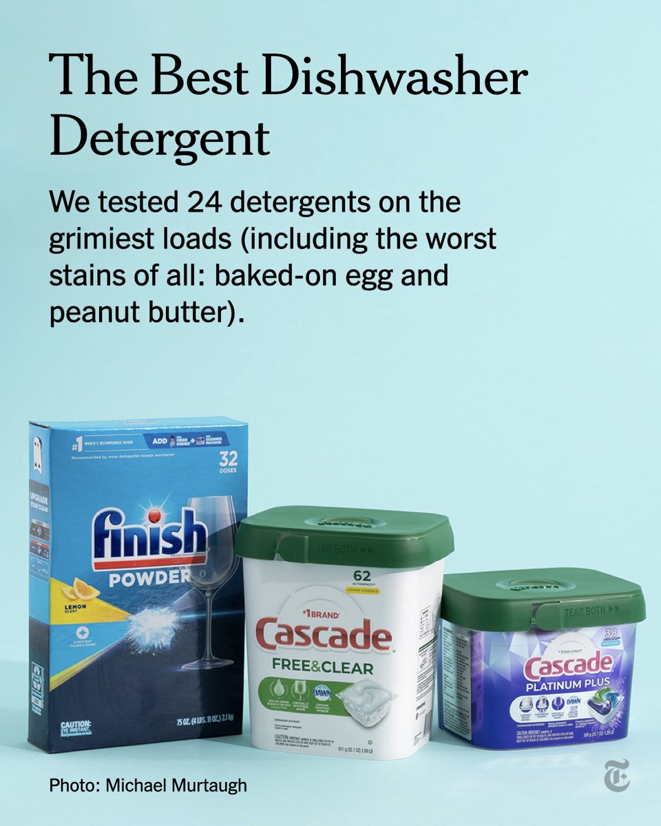 The New York Times on Twitter "We tested 24 detergents on the grimiest