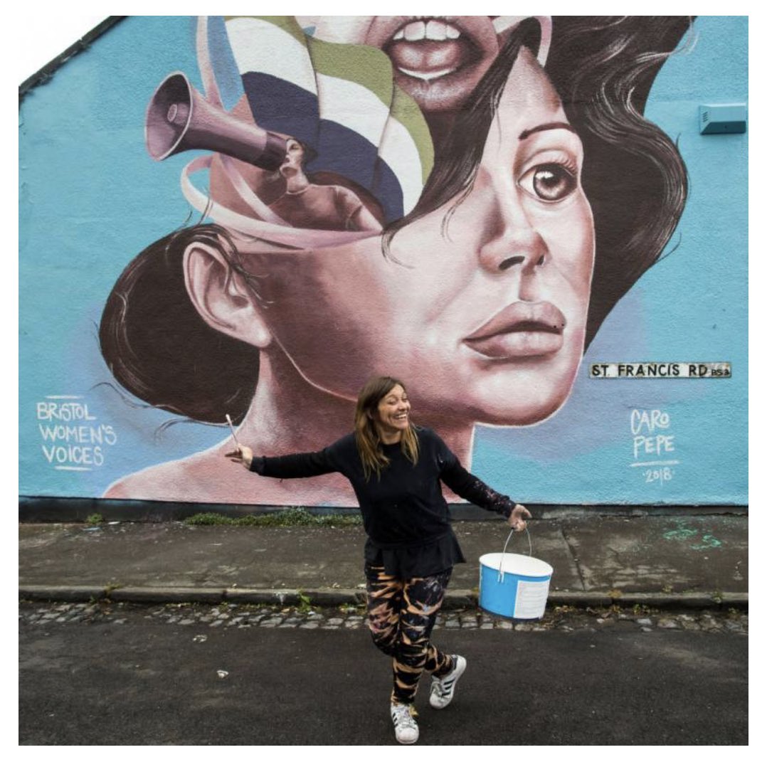 GM ☕️🚀

Representing Argentina and Berlin, today we’re excited to be celebrating the amazing artist <a href="/mrscaropepe/">Caro Pepe</a> 

Her work is about ‘portraying emotions and whispering confessions’, stunning depictions of the masks we wear and what lies beneath.

#StreetArt #NFTCommunity