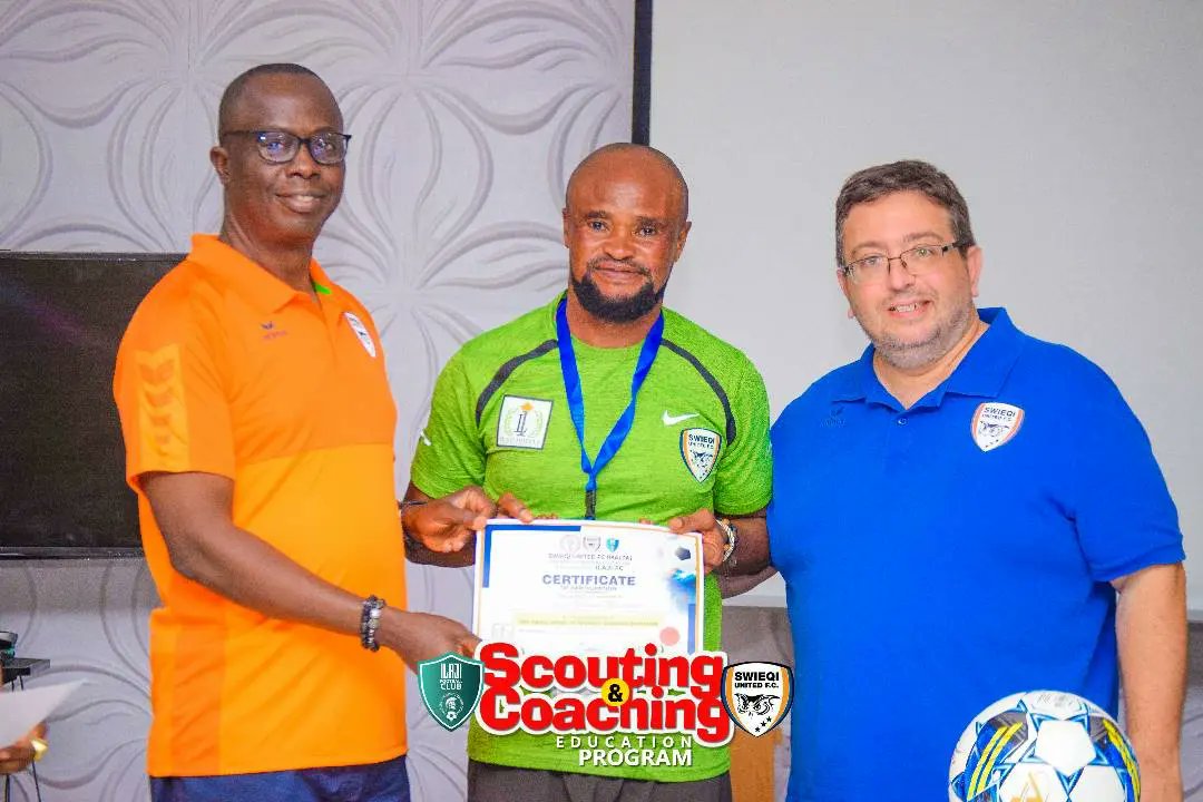 oyosportsnews's tweet photo. 𝐃𝐈𝐌𝐄𝐉𝐈 𝐋𝐀𝐖𝐀𝐋, 𝐎𝐆𝐔𝐍𝐁𝐎𝐓𝐄 𝐂𝐎𝐌𝐌𝐄𝐍𝐃 𝐎𝐑𝐆𝐀𝐍𝐈𝐙𝐄𝐑𝐒 𝐎𝐅 𝐈𝐋𝐀𝐉𝐈 𝐅𝐂/𝐒𝐖𝐈𝐄𝐐𝐈 𝐔𝐓𝐃 𝐂𝐎𝐀𝐂𝐇𝐈𝐍𝐆 𝐄𝐃𝐔𝐂𝐀𝐓𝐈𝐎𝐍, 𝐆𝐈𝐅𝐓𝐒 𝐂𝐋𝐔𝐁 𝐉𝐄𝐑𝐒𝐄𝐘 𝐓𝐎 𝐌𝐀𝐋𝐓𝐄𝐒𝐄 𝐃𝐄𝐋𝐄𝐆𝐀𝐓𝐈𝐎𝐍

Read more 👇 

https://t.co/oErjb6tR4D

@ilajifc https://t.co/PLNke9hOYn