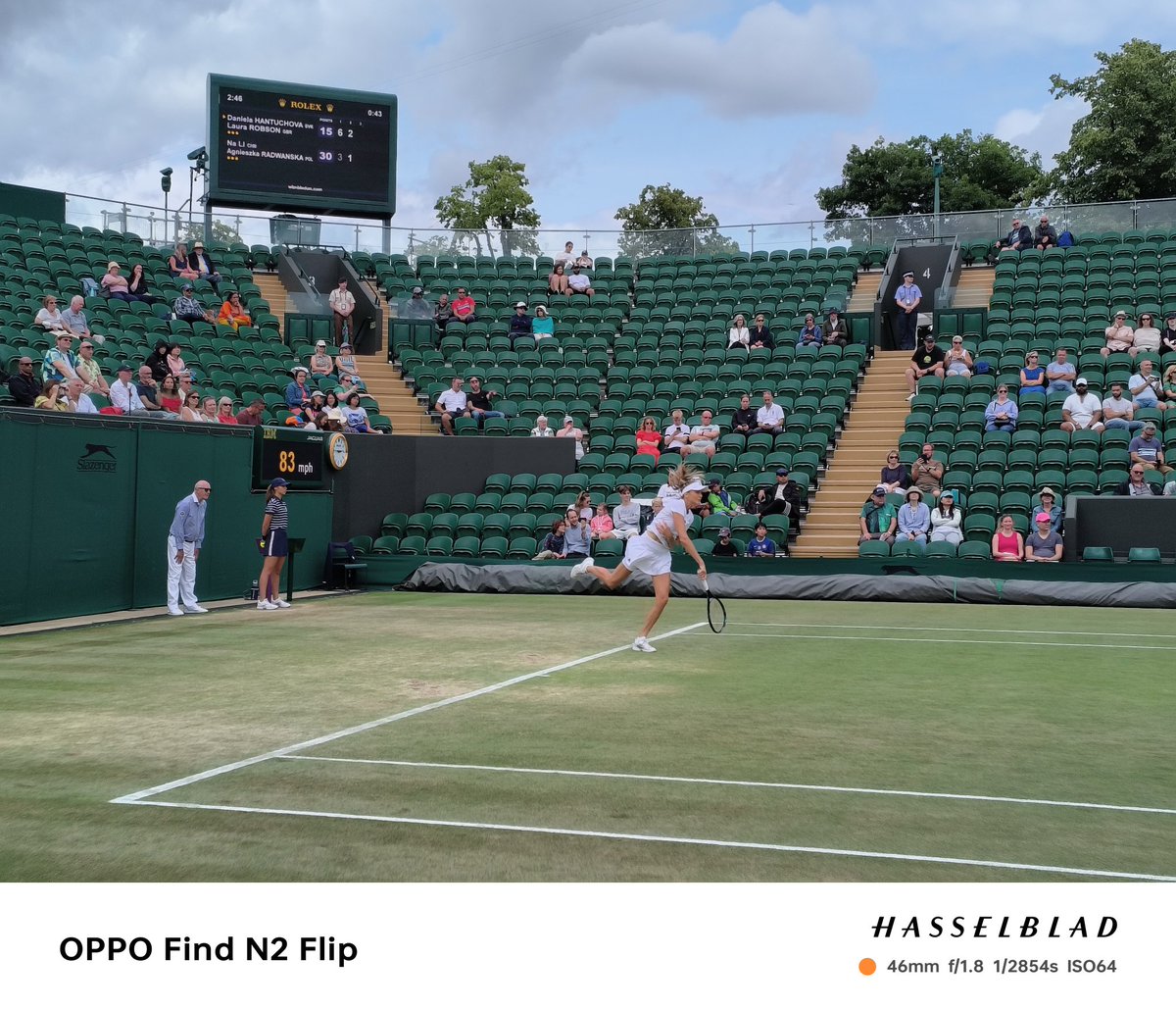 MengguoL's tweet photo. #OPPOWimbledon #OPPOAmbassadors #OPPOFindN2Flip @oppo The Championship Wimbledon 2023 https://t.co/r7cdElwUg9