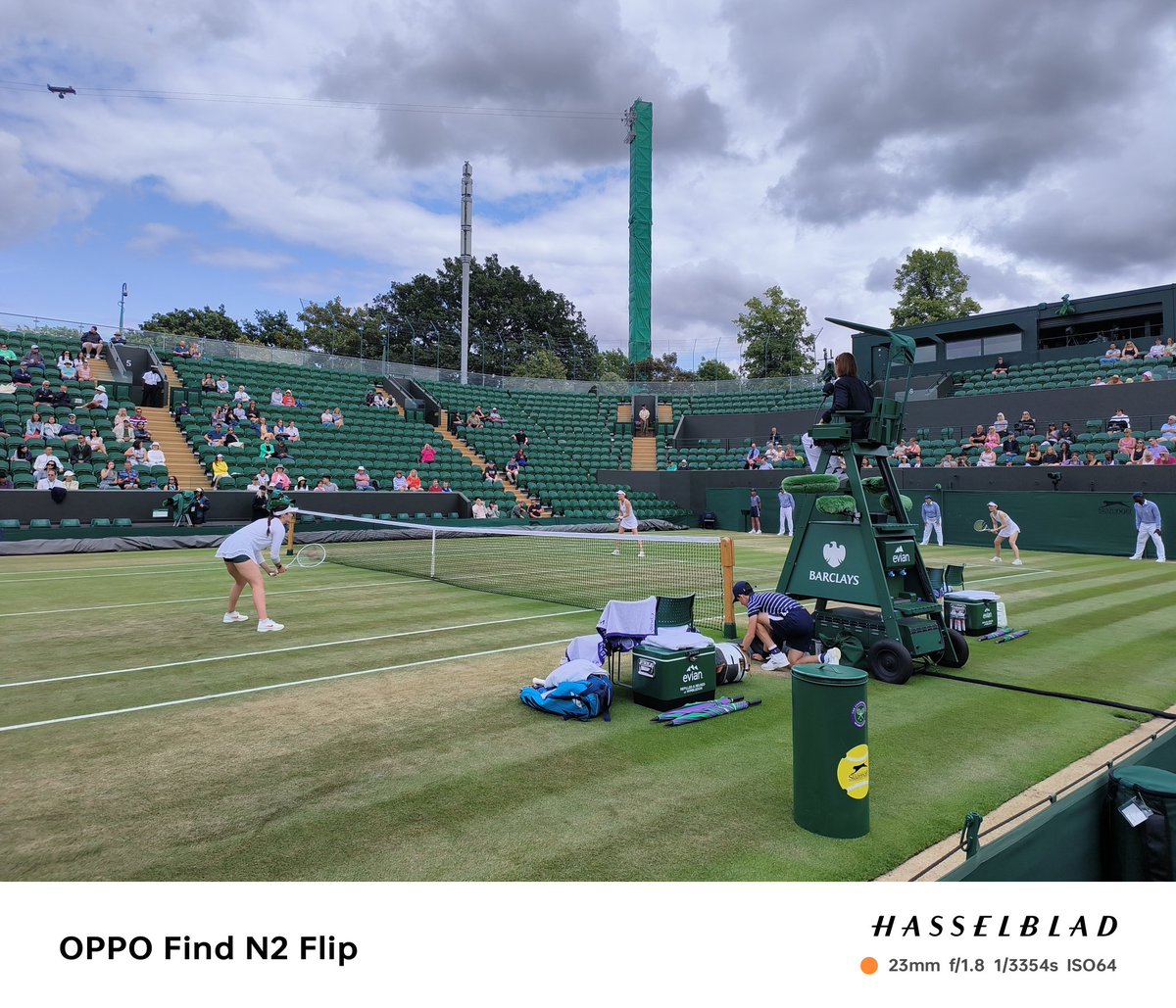 MengguoL's tweet photo. #OPPOWimbledon #OPPOAmbassadors #OPPOFindN2Flip @oppo The Championship Wimbledon 2023 https://t.co/r7cdElwUg9