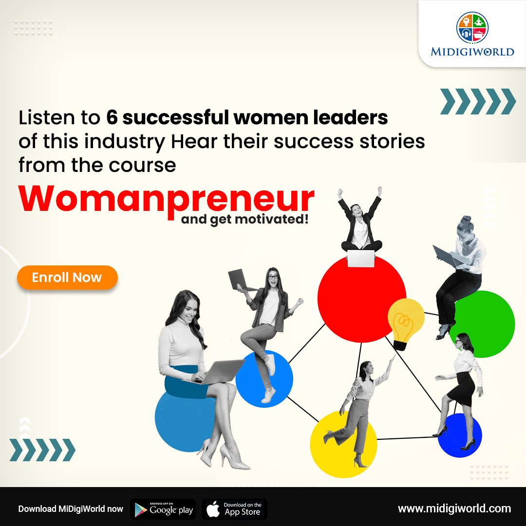 Experience the power of women in business!
Enroll now and unleash your entrepreneurial journey!
midigiworld.com
#MDW #business #entrepreneur #marketing #newlaunch #workfromhome #motivation #success   #marketingdigital #mindset #MidigiWorld