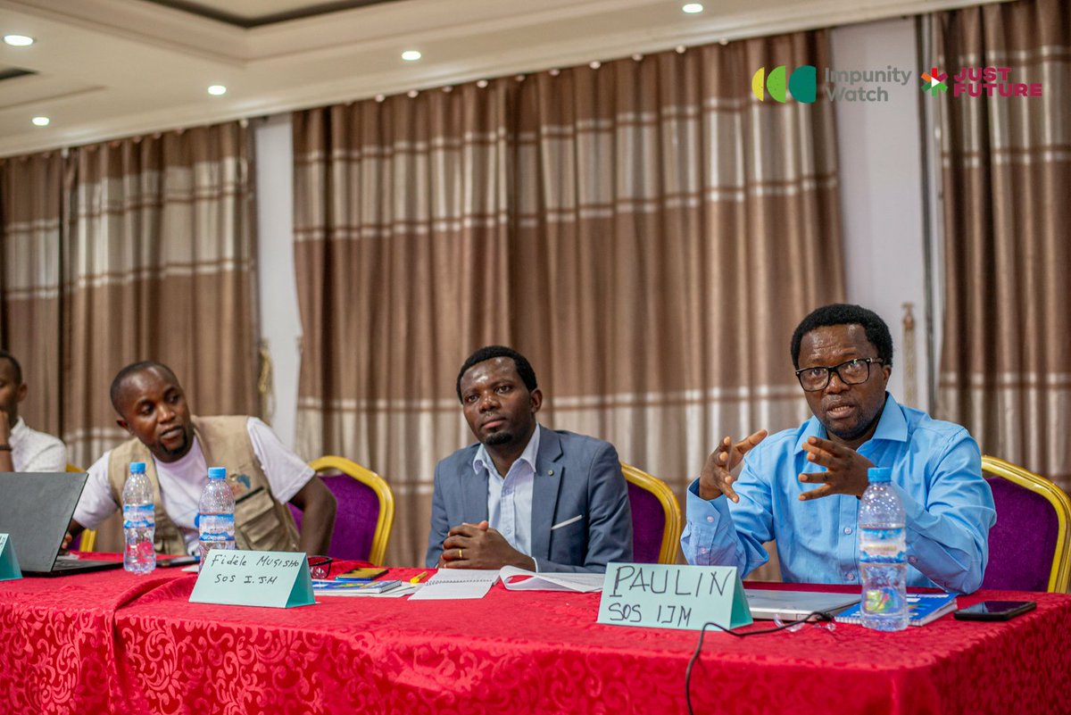 gentilkas's tweet photo. RDC #Goma - Les organisations travaillant sur la trajectoire #justice du programme #Just_Future réfléchissent à un projet de recherche à mener dans le cadre du processus de #justice transitionnelle en RDC.
@ImpunityWatch @Cordaid RDC @sosijmcd @ADEPAEasbl #DFJ @Jules_Mbokani https://t.co/KJAxPXLXI0