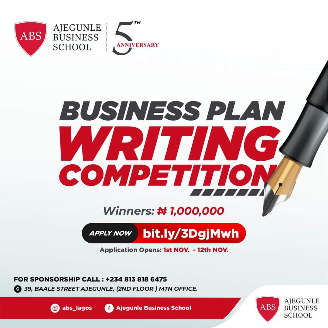 ABSNig's tweet photo. The edition is the first of this category that took the full route of Business Plan Writing Competition with the specific objective and implementation plan, unique to this conceptualization; seeking to fully implement plan-to-practical, phase-by-phase model. https://t.co/MV9nlSX38C