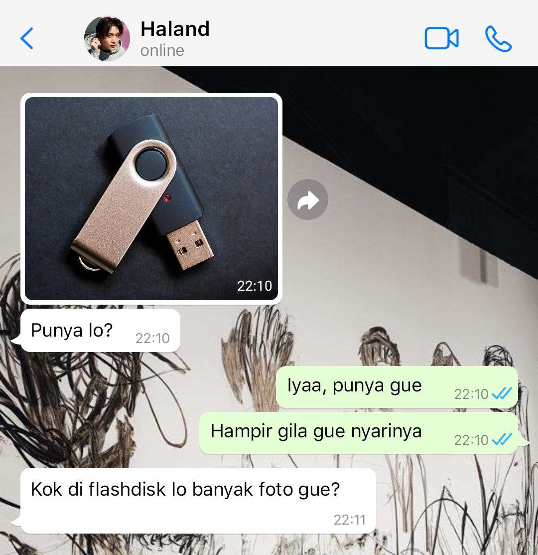Oceanafly's tweet photo. Gara-gara flashdisk

Haechan four tweets au
°Ganeswara https://t.co/RFqMYMPrEv
