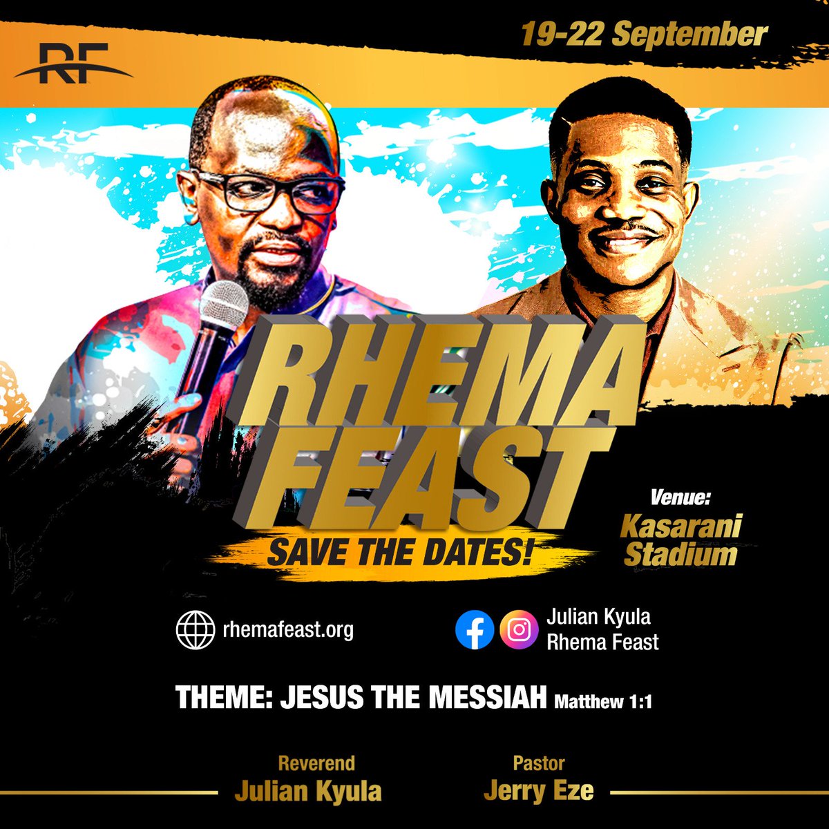 JulianKyula's tweet photo. The Convener of the largest, ever-growing online prayer meeting – NSPPD [New Season Prophetic Prayers &amp; Declarations], Pst. @RealJerryEze, will be joining us at #RhemaFeast2023 this year. We look forward to having you with us, sir! 
Register here: https://t.co/6xf9rLdJEB https://t.co/f8yUiU6JDA