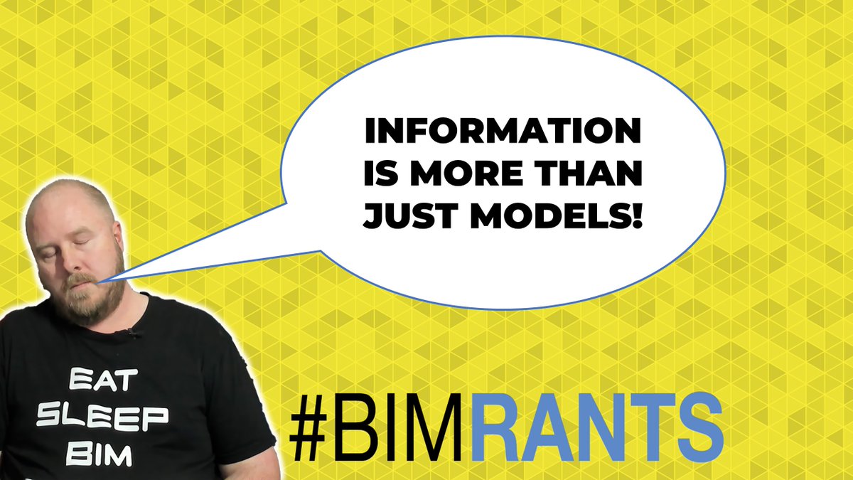 Nathan Hildebrandt (@digitalnath) on Twitter photo It's Friday afternoon and I am Exhausted! Time for another BIM Rant. Why are people in the industry so fixated on BIM's rather than other information when it comes to writing Information Requirements?
youtu.be/mViNcdgz4Fo It's Friday afternoon and I am Exhausted! Time for another BIM Rant. Why are people in the industry so fixated on BIM's rather than other information when it comes to writing Information Requirements?
youtu.be/mViNcdgz4Fo
