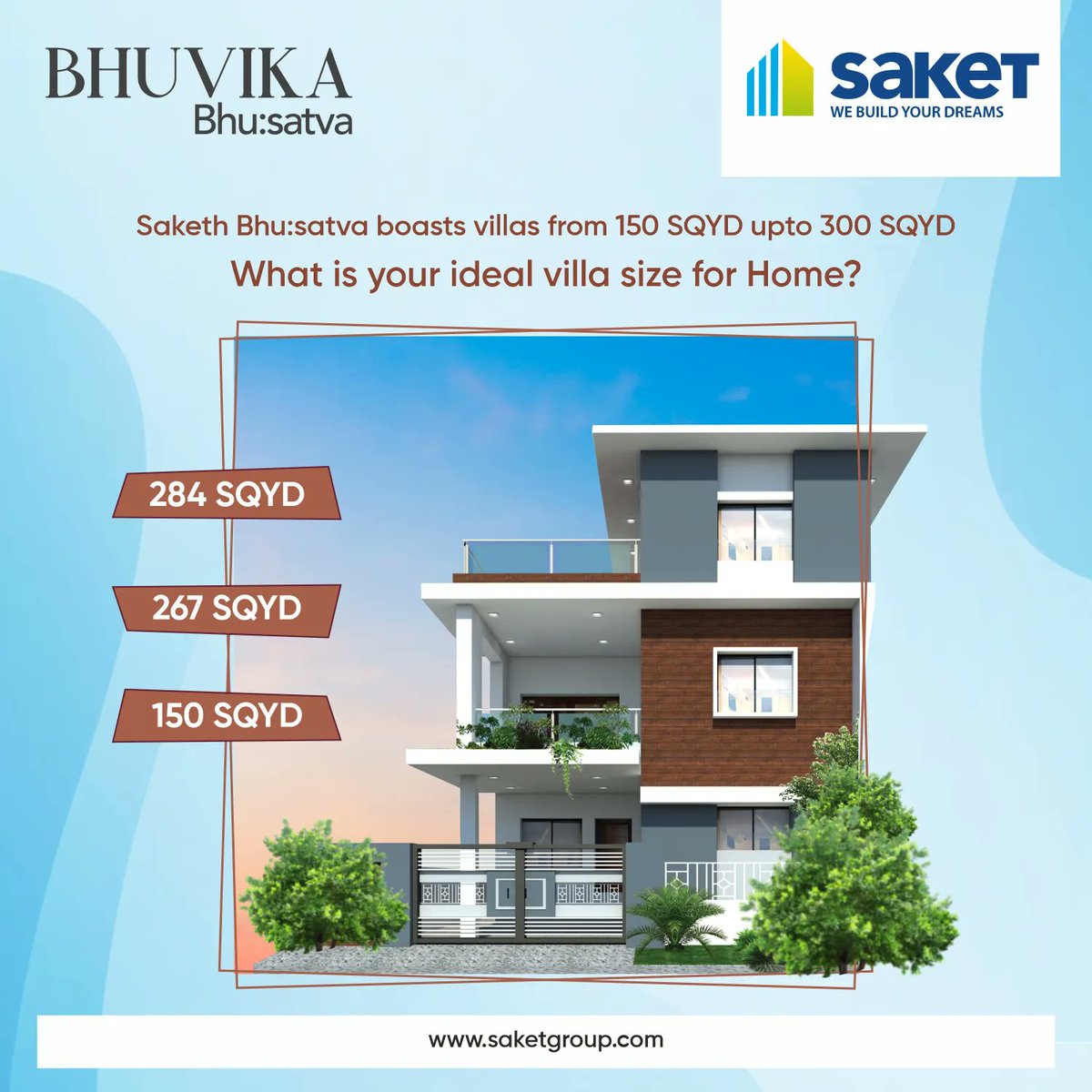 saketgroup's tweet image. We have different villa sizes for different families according to your need. What&apos;s your ideal villa size comment below?

For more information visit: buff.ly/3XPf4mx

#saketbhuvika #homesize #differentsizes #differentfamilies #PickYourHome #realestate #realestatelife