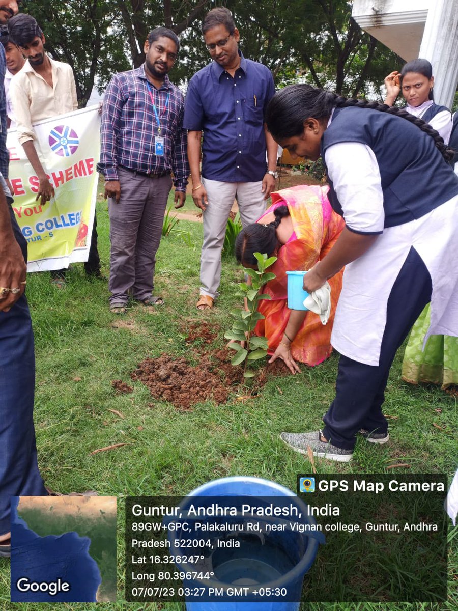 nssrdhyderbad's tweet image. Vignan Degree College Palakaluru,Guntur under ANU conducted a plantation programme on the occasion of #harithaharam on 07-07-2023.
@_NSSIndia @YASMinistry @ianuragthakur @pankajsinghips @PMOIndia