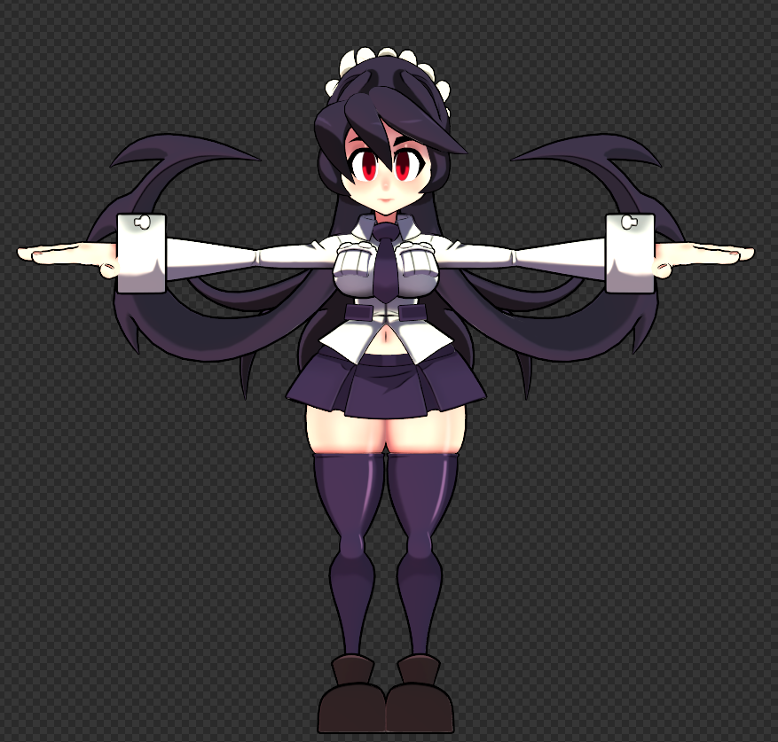Filia Model WIP #6 🪮 #Skullgirls