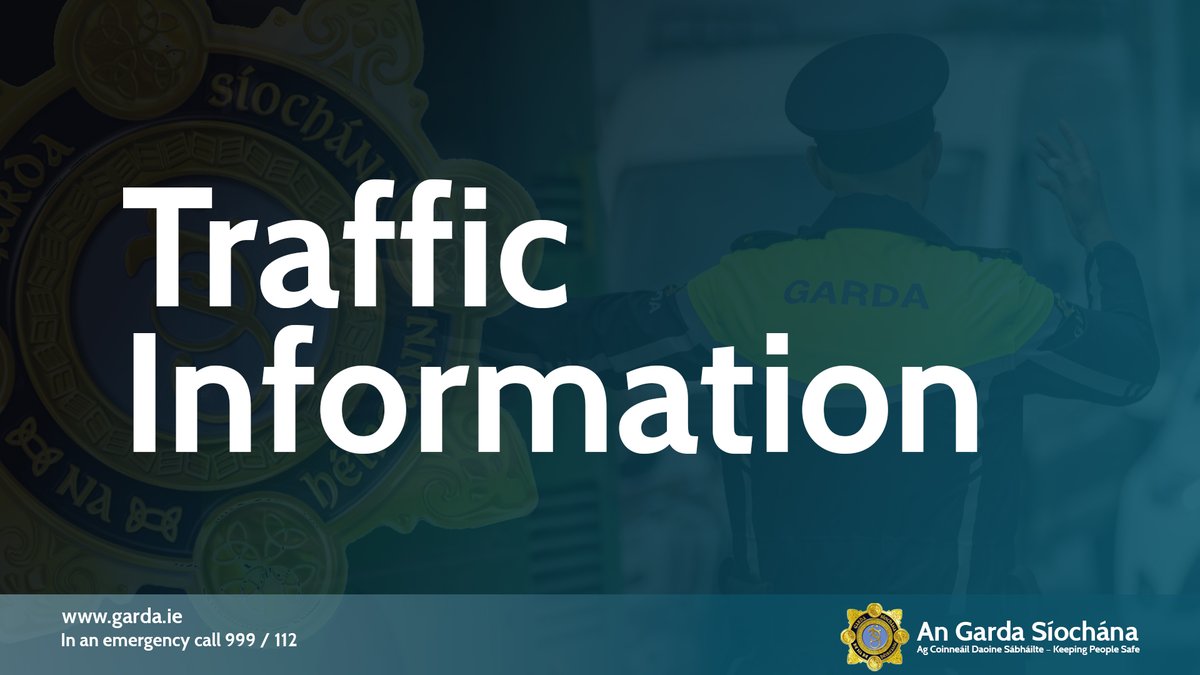 Gardaí and emergency services are currently attending the scene of a road traffic incident on the N11 at Oylgate. Co. Wexford.

The N11 is currently closed.  

Local diversions are in place and motorists are advised to expect traffic disruptions in the area.

#SaferRoads