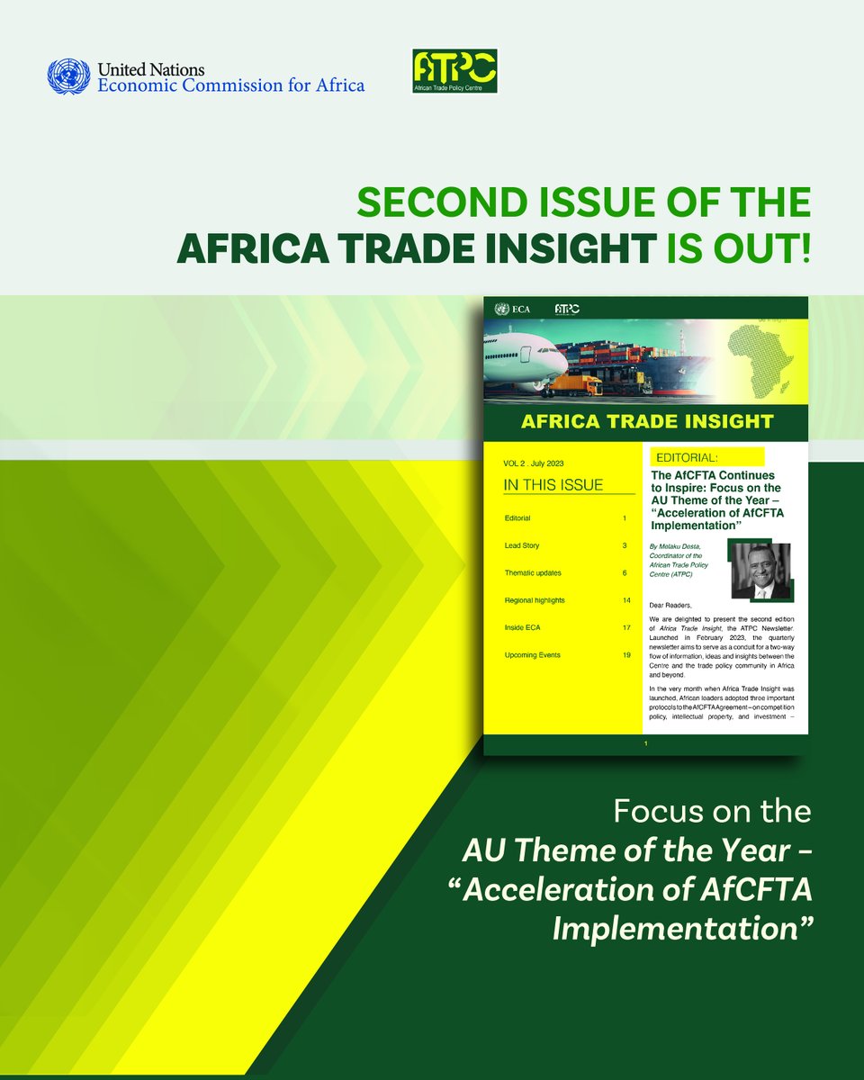 <a href="/ECA_OFFICIAL/">ECA</a> is leading with <a href="/Euromonitor/">Euromonitor</a> on Pathways to #Women’s #Economic_Empowerment: An in-depth sectoral analysis of #gender_inclusive_economic dev't in 13 #African c’tries. Subscribe for more in #ATPCNewsletter_02 
uneca.org/content/atpc-n…
<a href="/ATPC2/">ECA | African Trade Policy Centre (ATPC)</a> <a href="/_AfricanUnion/">African Union</a> <a href="/AfCFTA/">AfCFTA Secretariat Official</a>