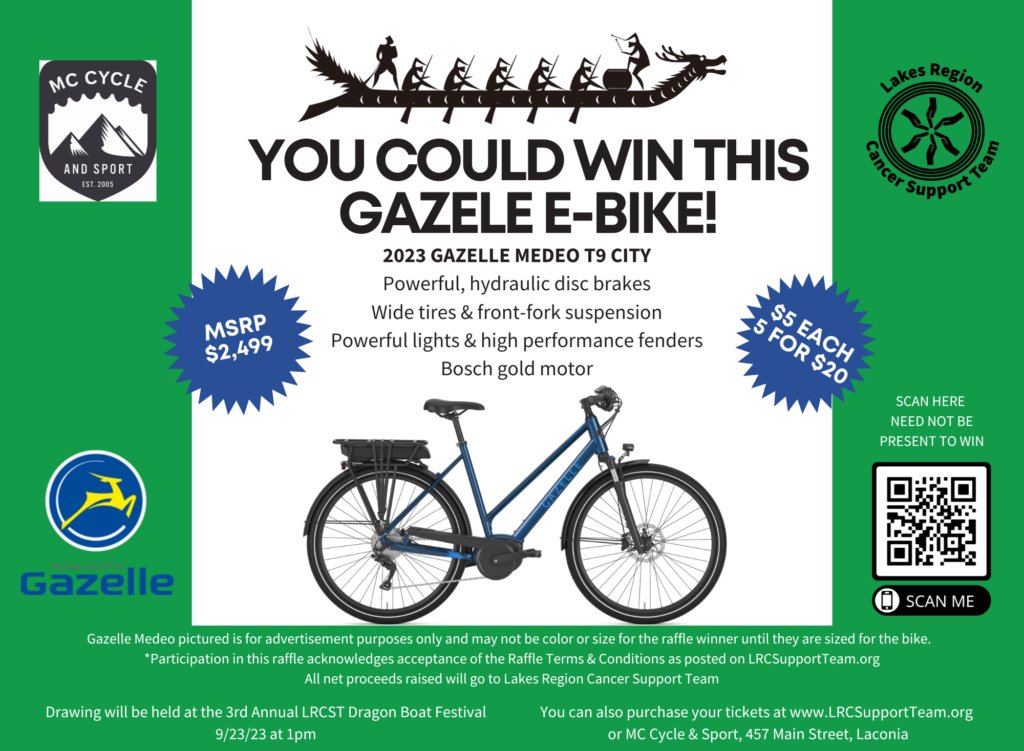 Win a new 2023 Gazelle Medeo while supporting social and emotional support for cancer patients? Let's do this! lrcsupportteam.org/5500-2/