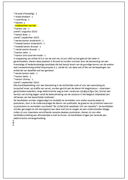 jurinfo_eric's tweet photo. In hetzelfde Staatsblad van vandaag zijn ook een hele reeks vacante plaatsen gepubliceerd voor magistraten in de zetel, waaronder raadsheren, rechters in de rechtbank van eerste aanleg, rechters in de arbeidsrechtbank, rechters in de ondernemingsrechtbank, politierechters en vrederechters.
Dank om zo mogelijk te retweten!
https://t.co/xQVW7vbs3d