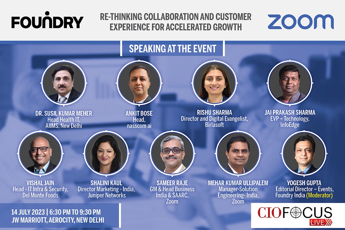 nasscomai's tweet photo. 🎙 Today @Ankitthe1 speaks at #ciofocuslive, an online #paneldiscussion on the Topic “Re-thinking Collaboration and Customer experience for Accelerated Growth” hosted by @FoundryIDG in association with @Zoom for CIO India Events.
@CIOin @rishu_IDC @mrjaipsharma @sameraje https://t.co/oSUraC6xZf