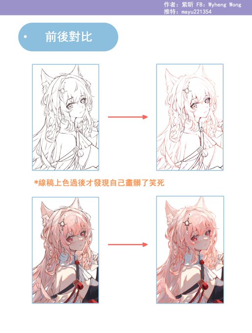 線画に色塗ってみた