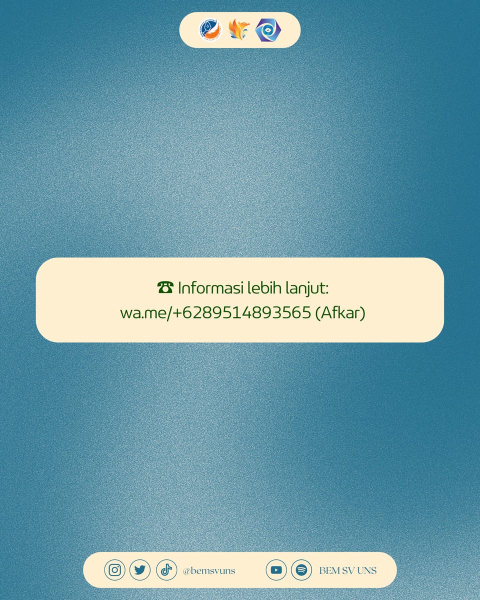 Hai, vocazens!!!👋

Gimana kabarnya? Semoga semuanya baik-baik aja ya, pastinya! 🤩

Nah, akhirnya nih hasil survei awal BEM SV UNS 2023 sudah keluar. Jadi, yuk deh klik link berikut: 

drive.google.com/file/d/1gsvNDT…